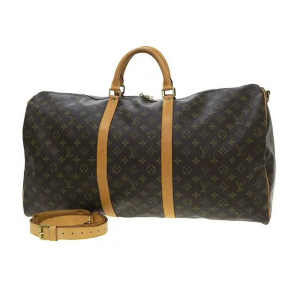 Louis Vuitton Keepall Bandouliere duffel bag brown Monogram